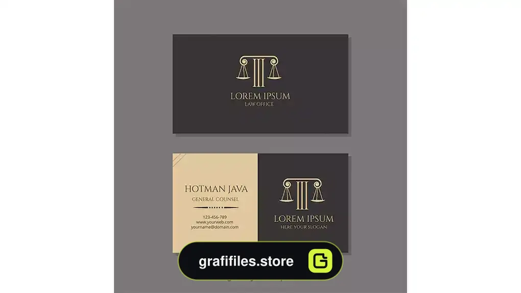 طرح لایه باز کارت ویزیت وکالت 1