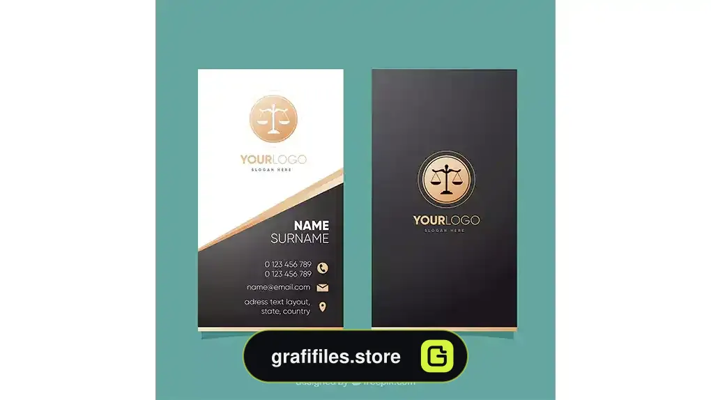 طرح لایه باز کارت ویزیت وکالت 4