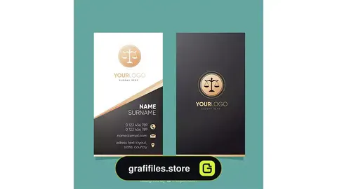 طرح لایه باز کارت ویزیت وکالت 4
