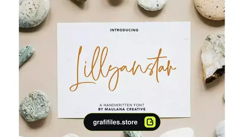 فونت انگلیسی دست نویس Lillyanstar Handwritten Font