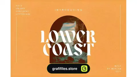 فونت انگلیسی مدرن Lower Coast | Serif Display