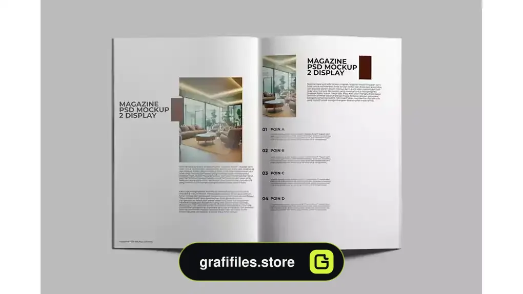 موکاپ مجله Magazine PSD Mockup