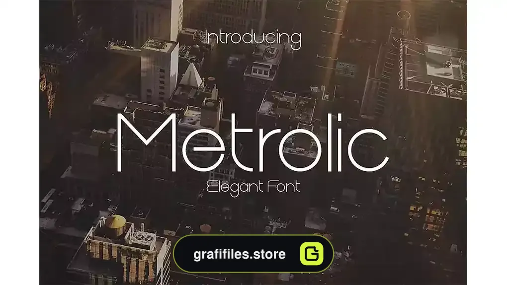 فونت انگلیسی مدرن Metrolic Elegant Font