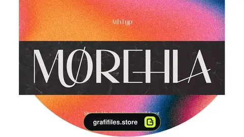 فونت انگلیسی مدرن Morehla Simple Modern Sans Serif