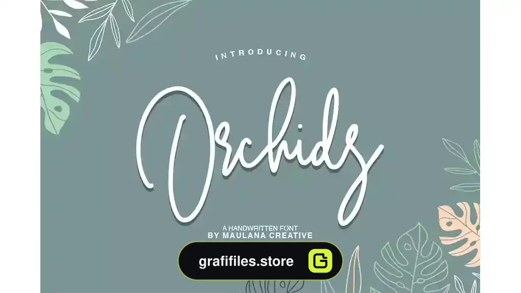 فونت انگلیسی دست نویس Orchids - Handwritten Font
