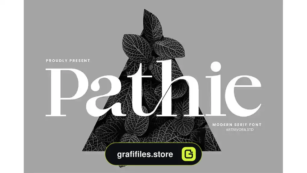 فونت انگلیسی مدرن Pathie - Modern Serif Font