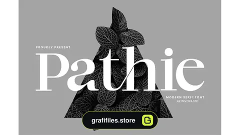 فونت انگلیسی مدرن Pathie - Modern Serif Font