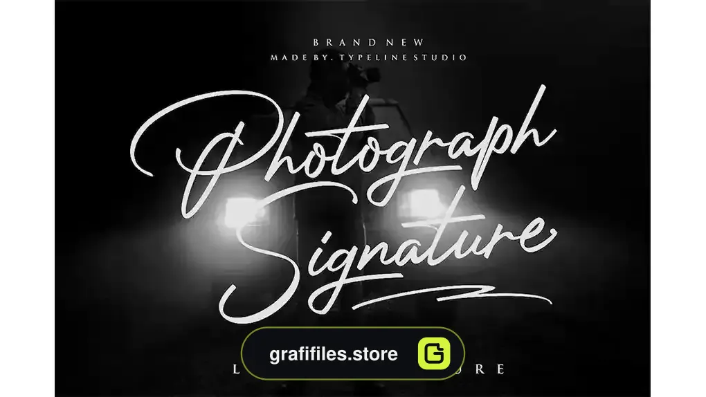 فونت انگلیسی به سبک امضا Photograph Signature