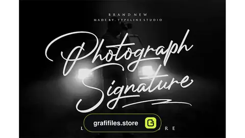 فونت انگلیسی به سبک امضا Photograph Signature