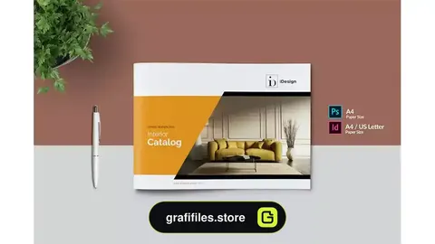 طرح لایه باز کاتالوگ دکوراسیون داخلی 23