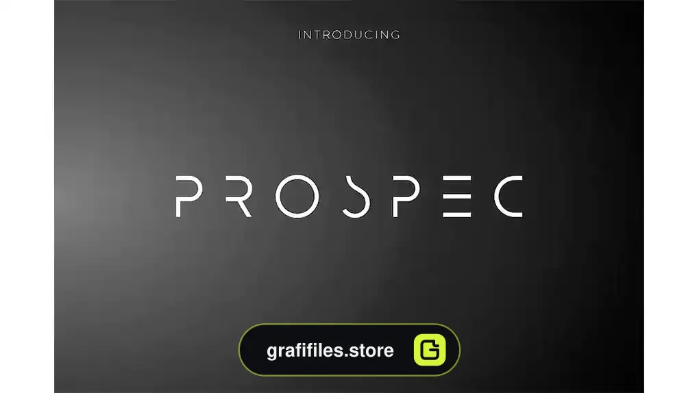 فونت انگلیسی مدرن Prospec Extra Light
