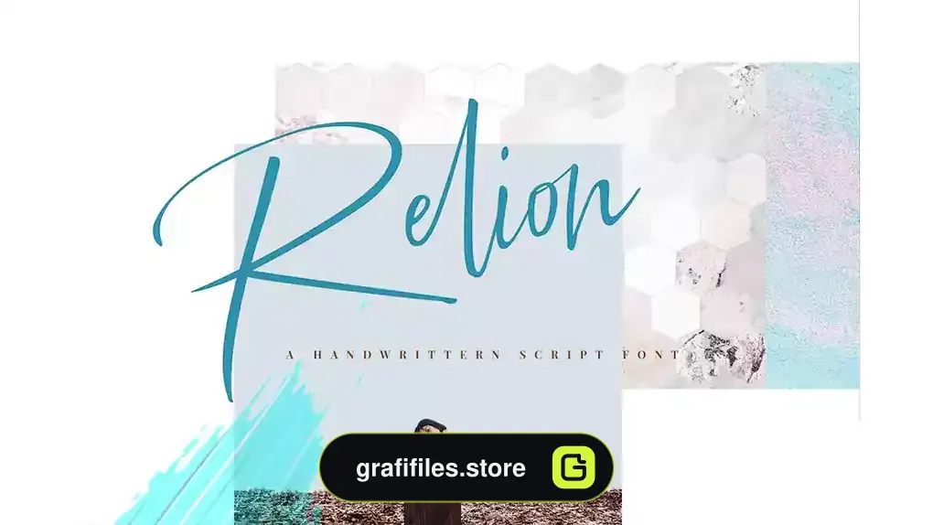 فونت انگلیسی به سبک امضا Relion Signature