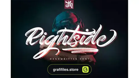 فونت انگلیسی دست نویس Rightside - Handwritten Font