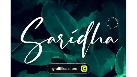 فونت انگلیسی دست نویس Saridha Handwritten Font