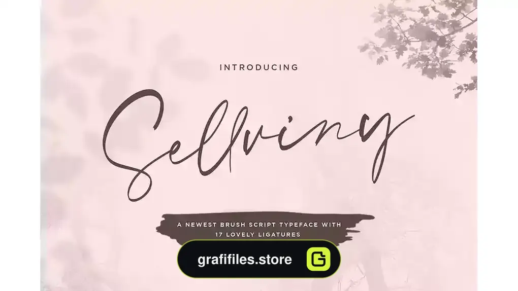 فونت انگلیسی دست نویس Sellviny - Handwritten Font