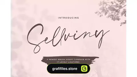 فونت انگلیسی دست نویس Sellviny - Handwritten Font