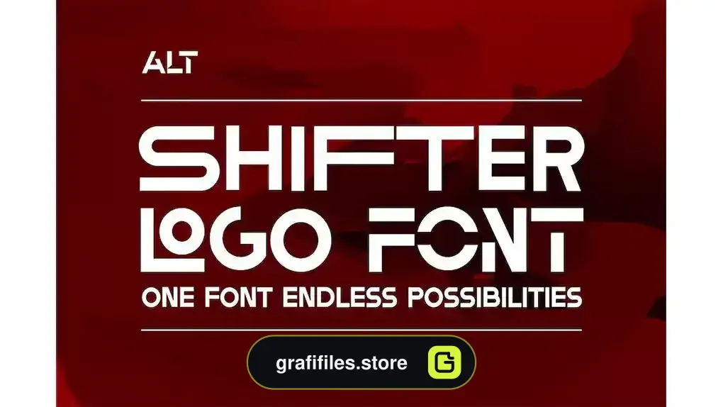 فونت انگلیسی لوگو Shifter Font