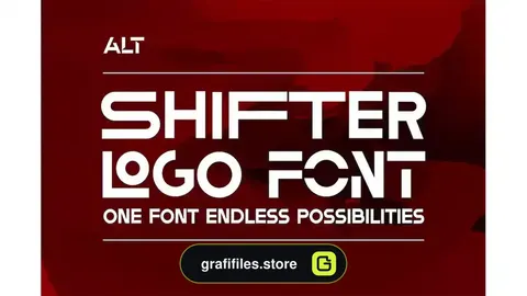 فونت انگلیسی لوگو Shifter Font