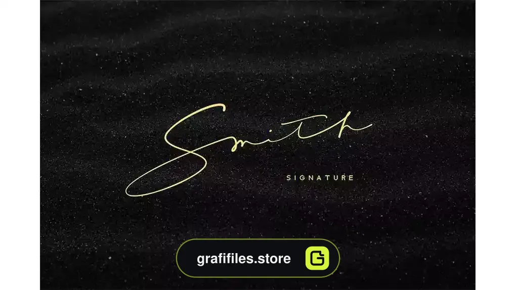 فونت انگلیسی به سبک امضا Smith Signature