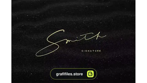 فونت انگلیسی به سبک امضا Smith Signature