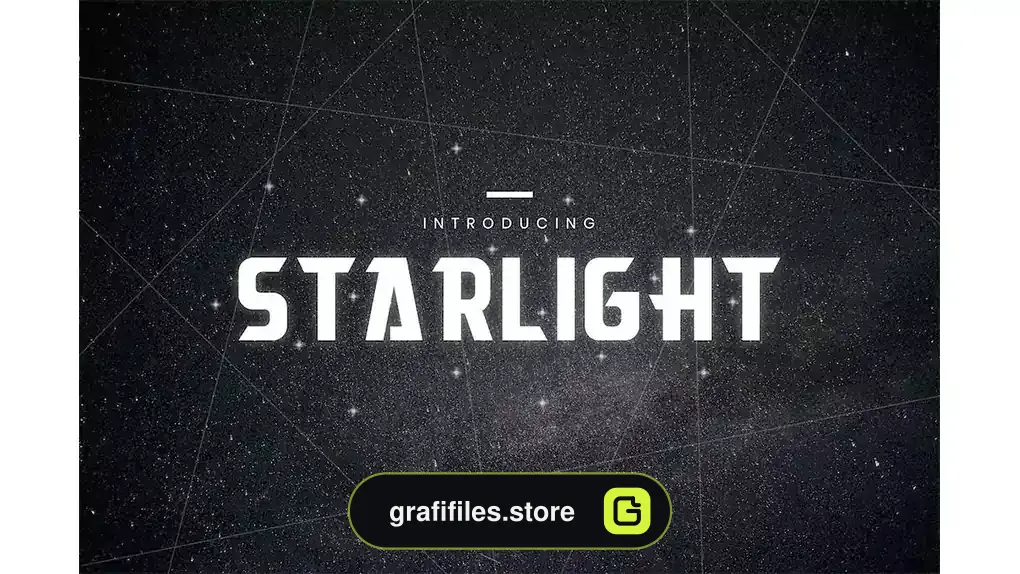 فونت انگلیسی مدرن Starlight - Font