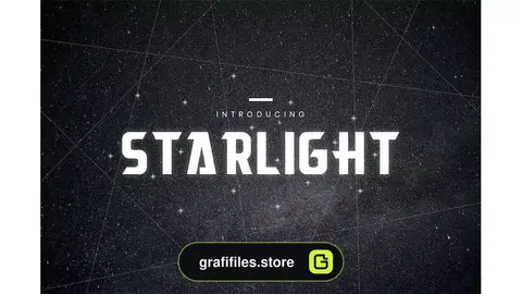 فونت انگلیسی مدرن Starlight - Font
