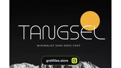 فونت انگلیسی مدرن Tangsel - Minimal font