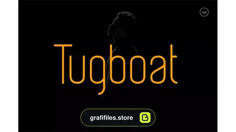 فونت انگلیسی مدرن Tugboat Display Typeface