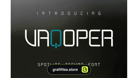 فونت انگلیسی مدرن Vaqoper Font