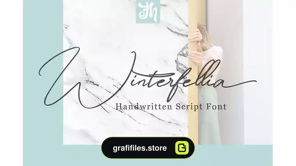 فونت انگلیسی دست نویس Winterfellia - Handwritten Font