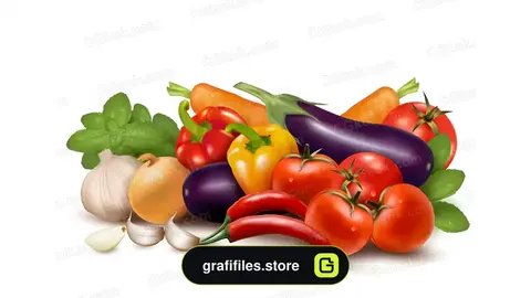 وکتور سبزیجات تازه