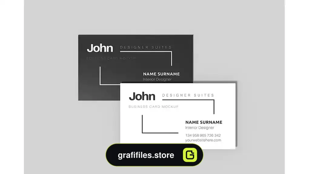 موکاپ کارت ویزیت مینیمال Business card mockup