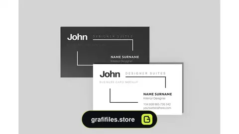 موکاپ کارت ویزیت مینیمال Business card mockup