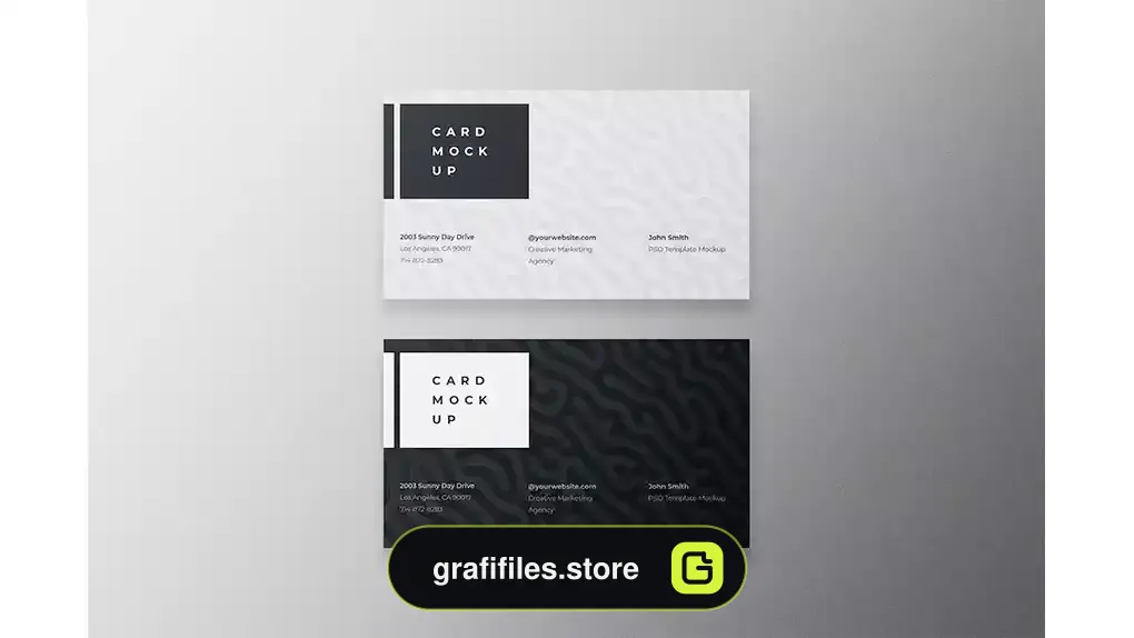 موکاپ کارت ویزیت مینیمال Business card mockup psd template