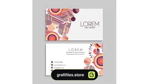 طرح لایه باز کارت ویزیت هنری 1