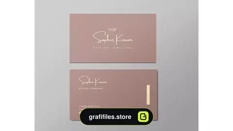 طرح لایه باز کارت ویزیت مینیمال 4