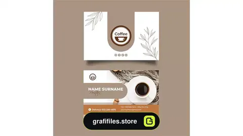 طرح لایه باز کارت ویزیت کافی شاپ 11