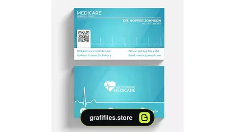 طرح لایه باز کارت ویزیت پزشکی 13