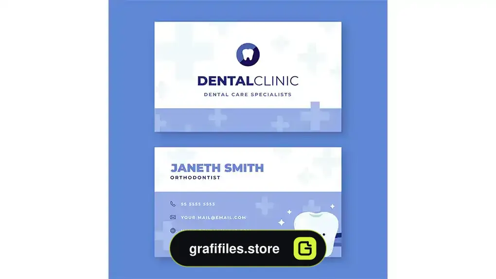 طرح لایه باز کارت ویزیت دندانپزشکی 4