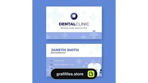طرح لایه باز کارت ویزیت دندانپزشکی 4