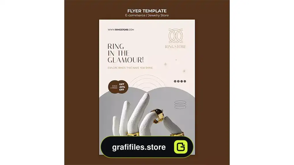 طرح لایه باز تراکت طلا فروشی 1
