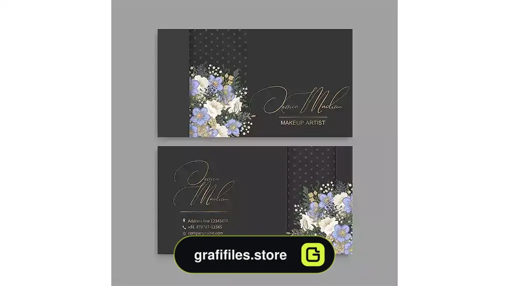 طرح لایه باز کارت ویزیت گل فروشی 10