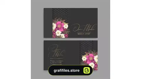 طرح لایه باز کارت ویزیت گل فروشی 11