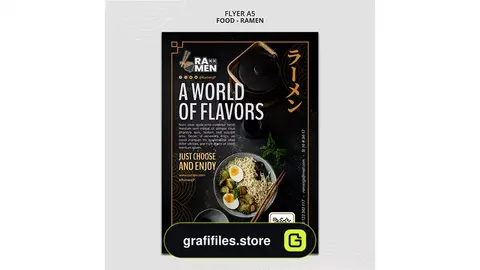 طرح لایه باز تراکت رستوران 4