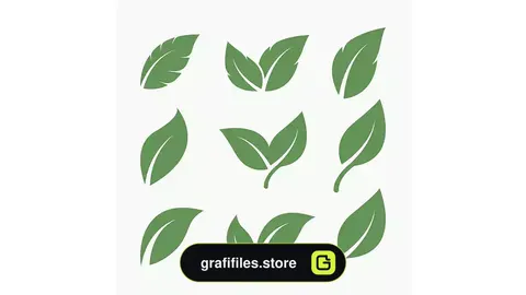 آیکون برگ سبز