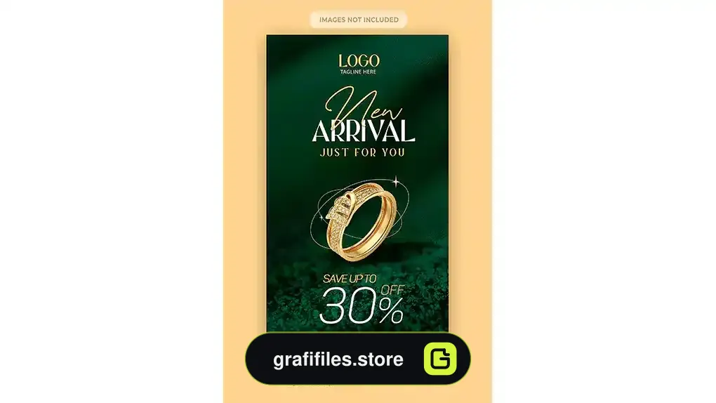 طرح لایه باز استوری اینستاگرام طلا فروشی 4