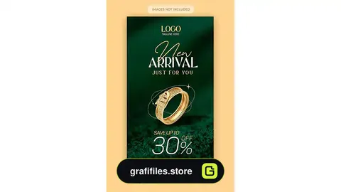 طرح لایه باز استوری اینستاگرام طلا فروشی 4