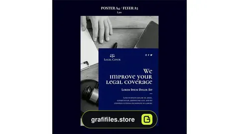 طرح لایه باز تراکت وکالت 2