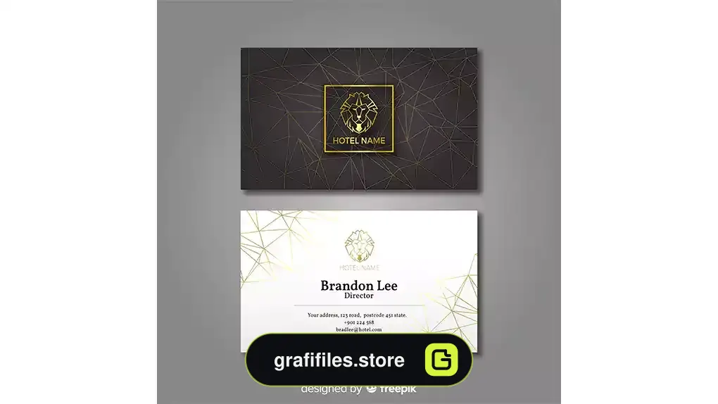 طرح لایه باز کارت ویزیت طلا فروشی 3