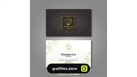 طرح لایه باز کارت ویزیت طلا فروشی 3